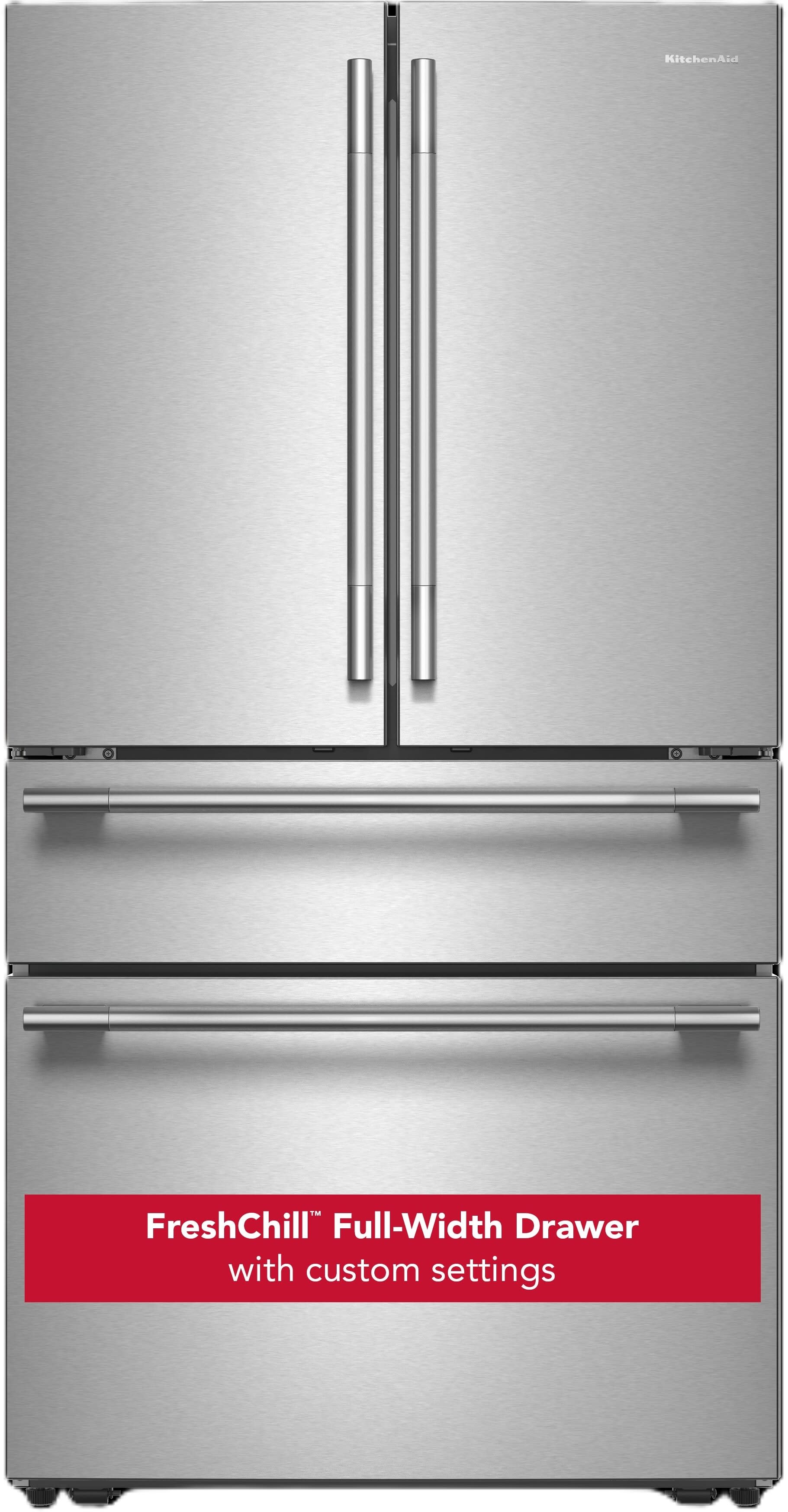 36 Inch Freestanding 4-Door French Door Refrigerator