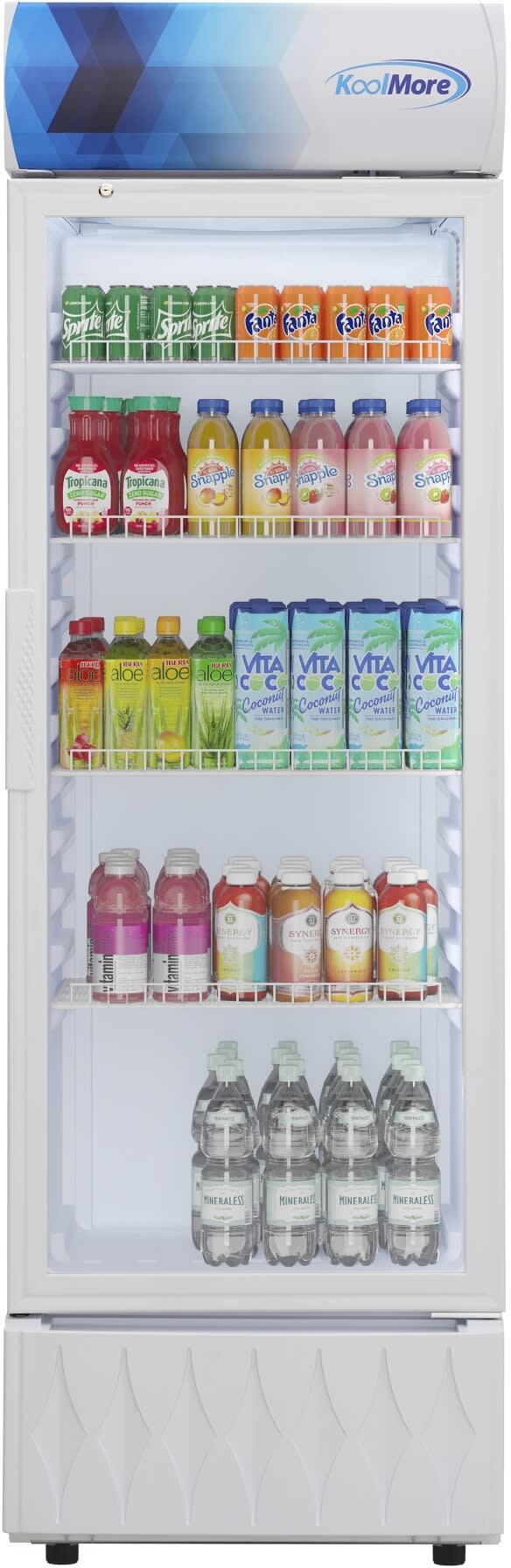 22 Inch Freestanding Single Door Commercial Display Merchandiser Refrigerator