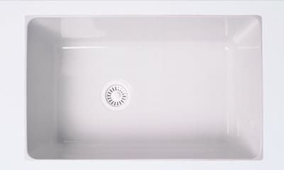 Rohl 630700 31 Inch Undermount Fireclay Kitchen Sink With 10