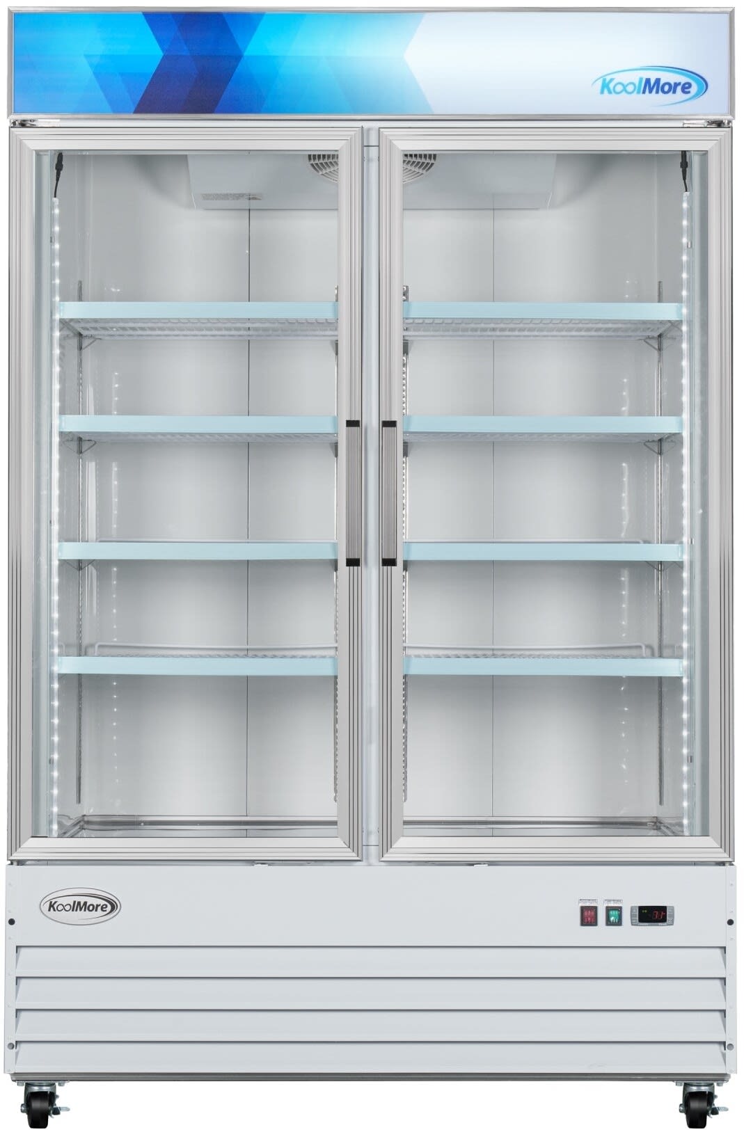 53 Inch 2-Door Commercial Display Merchandiser Freezer