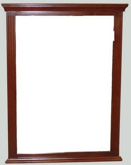 30 Inch Traditional Mirror: White