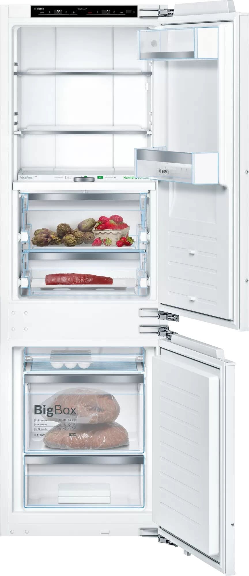 22 Inch Panel Ready Built-In Bottom Mount Smart Refrigerator