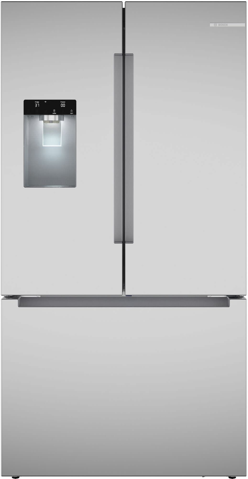 36 Inch Freestanding French Door Bottom Mount Smart Refrigerator