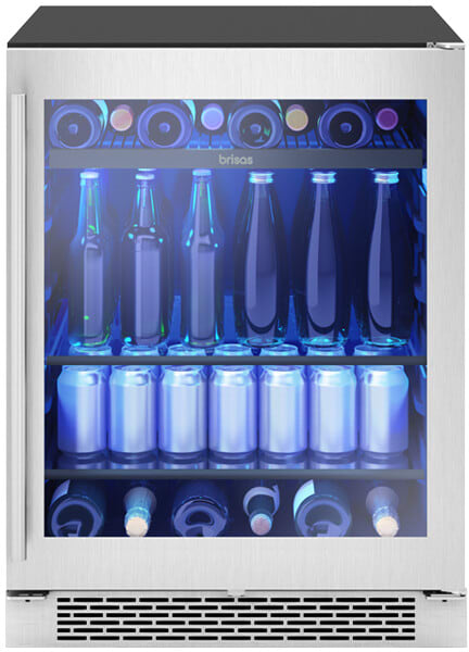 24 Inch Freestanding/Built-In Under Counter ADA Height Single Zone Beverage Cooler