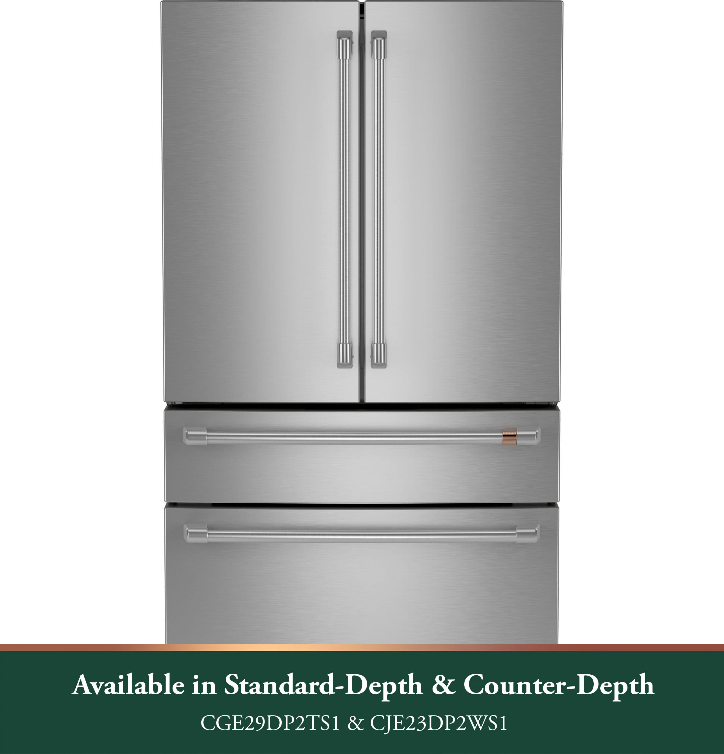 36 Inch Freestanding Counter-Depth 4-Door French Door Smart Refrigerator