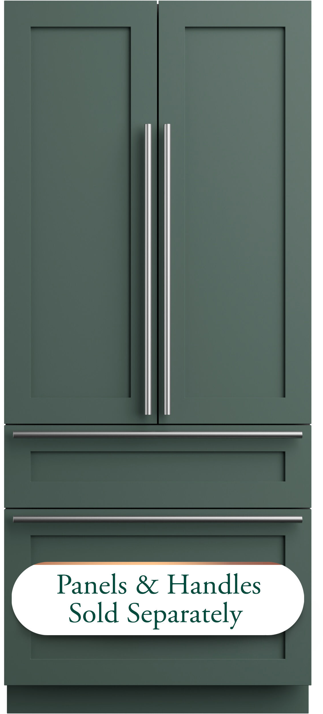 36 Inch Panel Ready Built-In 4-Door French Door Smart Refrigerator