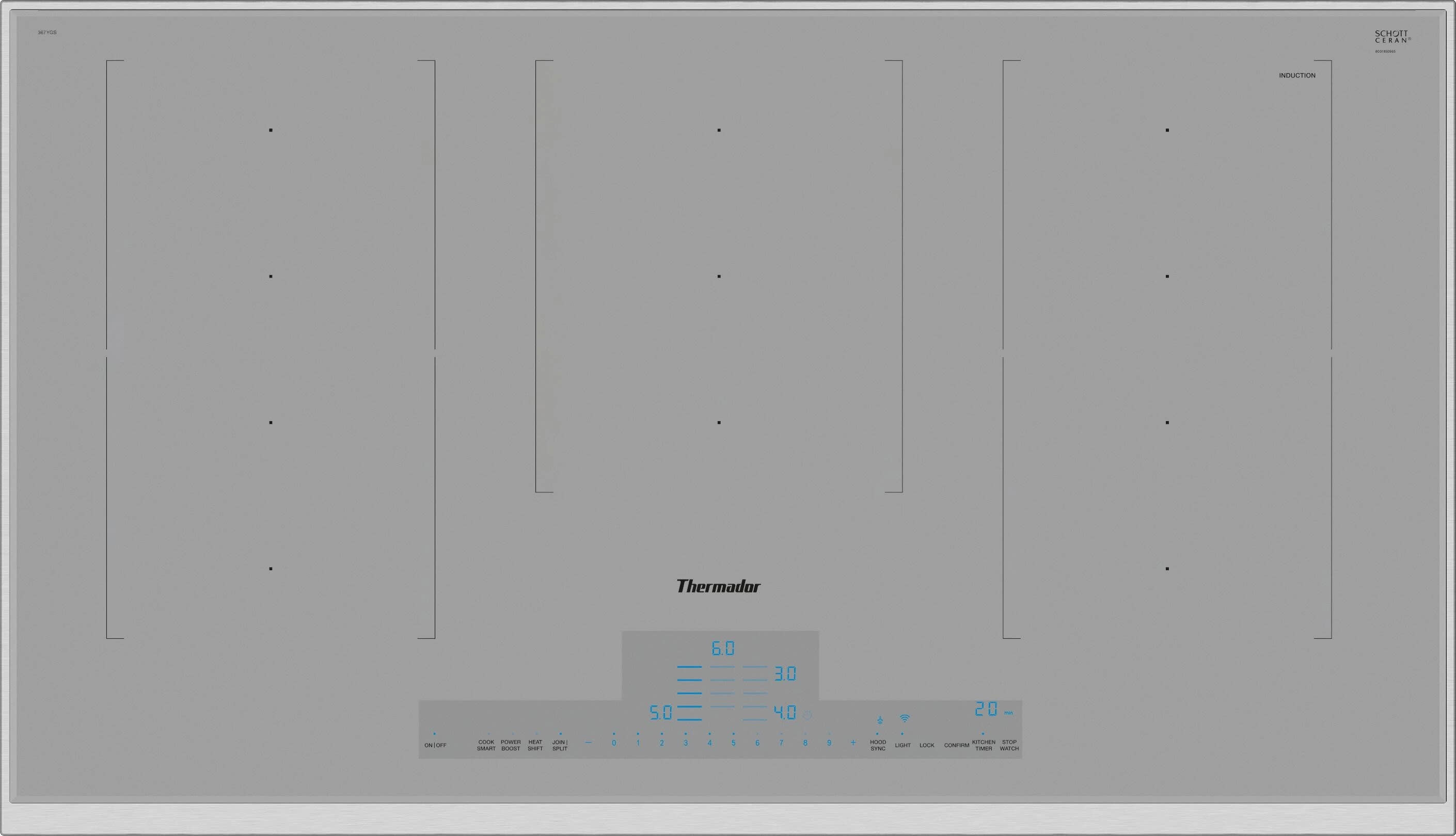 Thermador UCVP36XS 36 Inch Convertible Downdraft Range Hood with 3