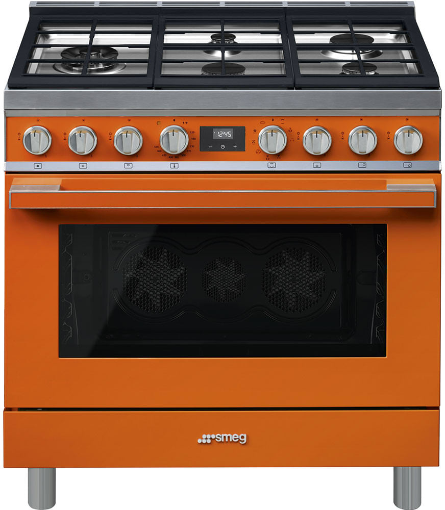 Smeg KPF36UOR 36 Inch Wall Mount Chimney Hood with Recirculating Option