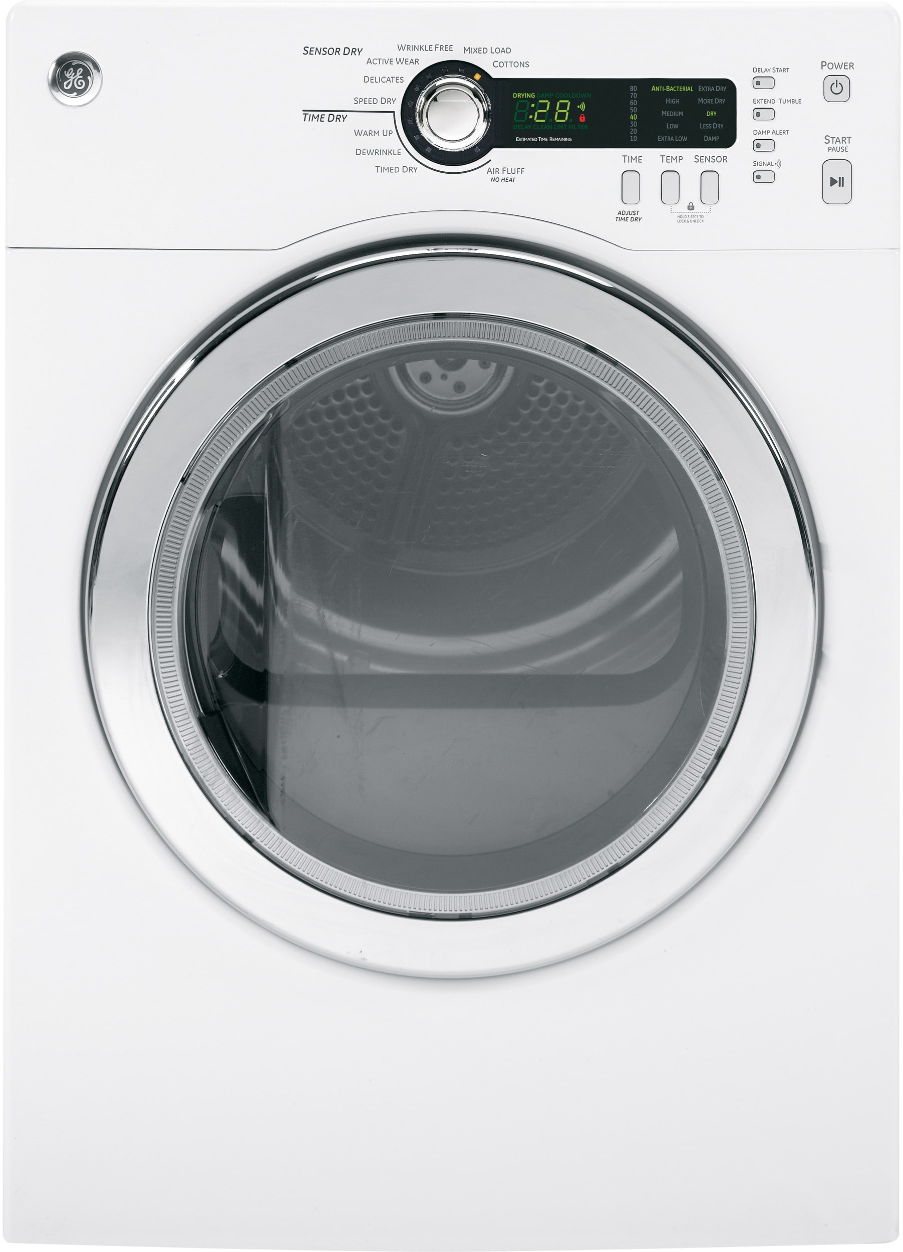 GE WCVH4800KWW 24 Inch FrontLoad Washer with Internal Water Heater