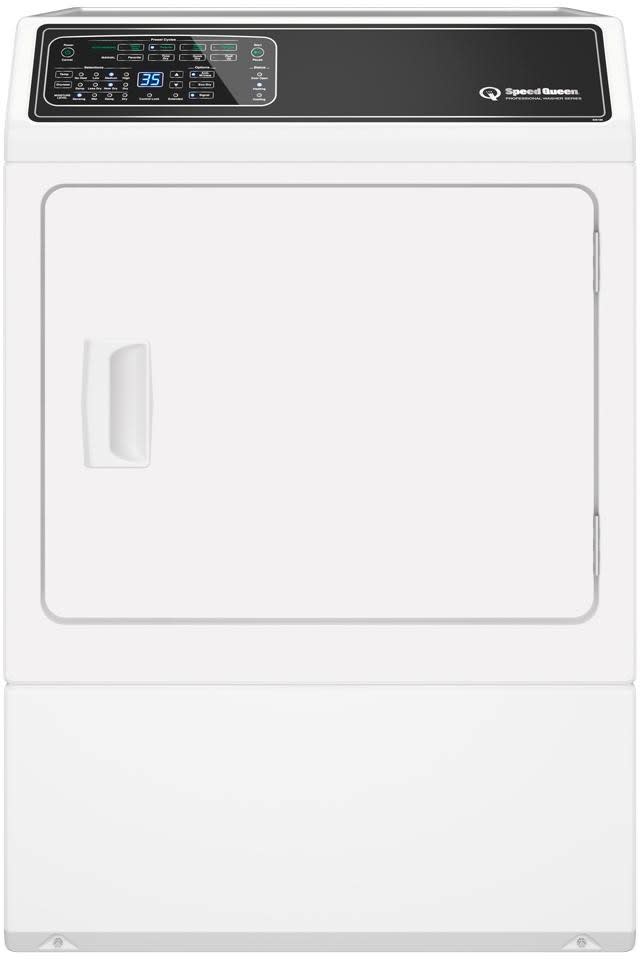 Speed Queen Df7000wg 27 Inch Gas Dryer With 7 Preset Cycles 4 Auto Dry Cycles Moisture Sensor Ecodry End Of Cycle Signal Extended Tumble Setting Reversible Door Interior Light Ada Compliant 220 Cfm And