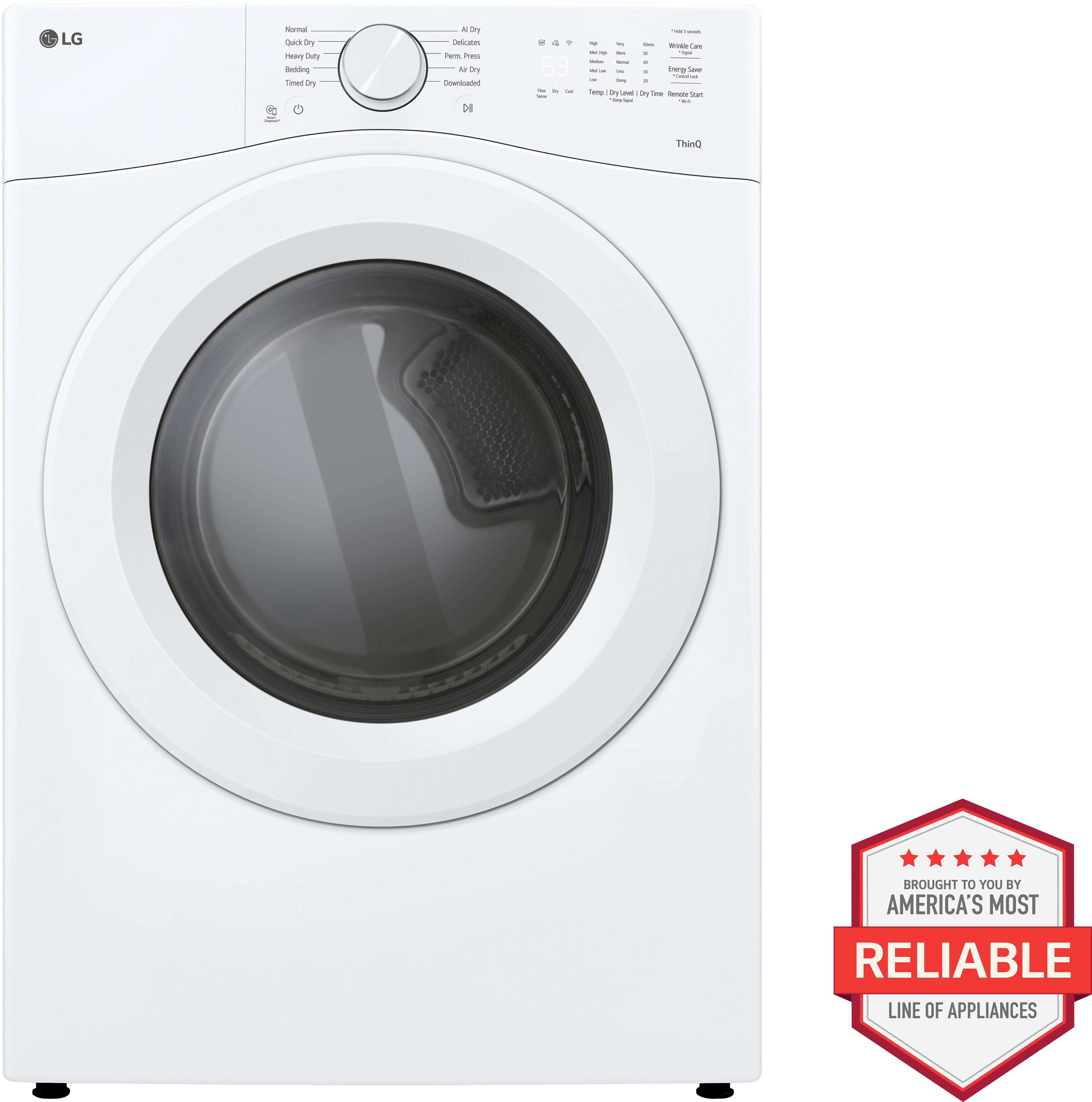 27 Inch Smart Gas Dryer