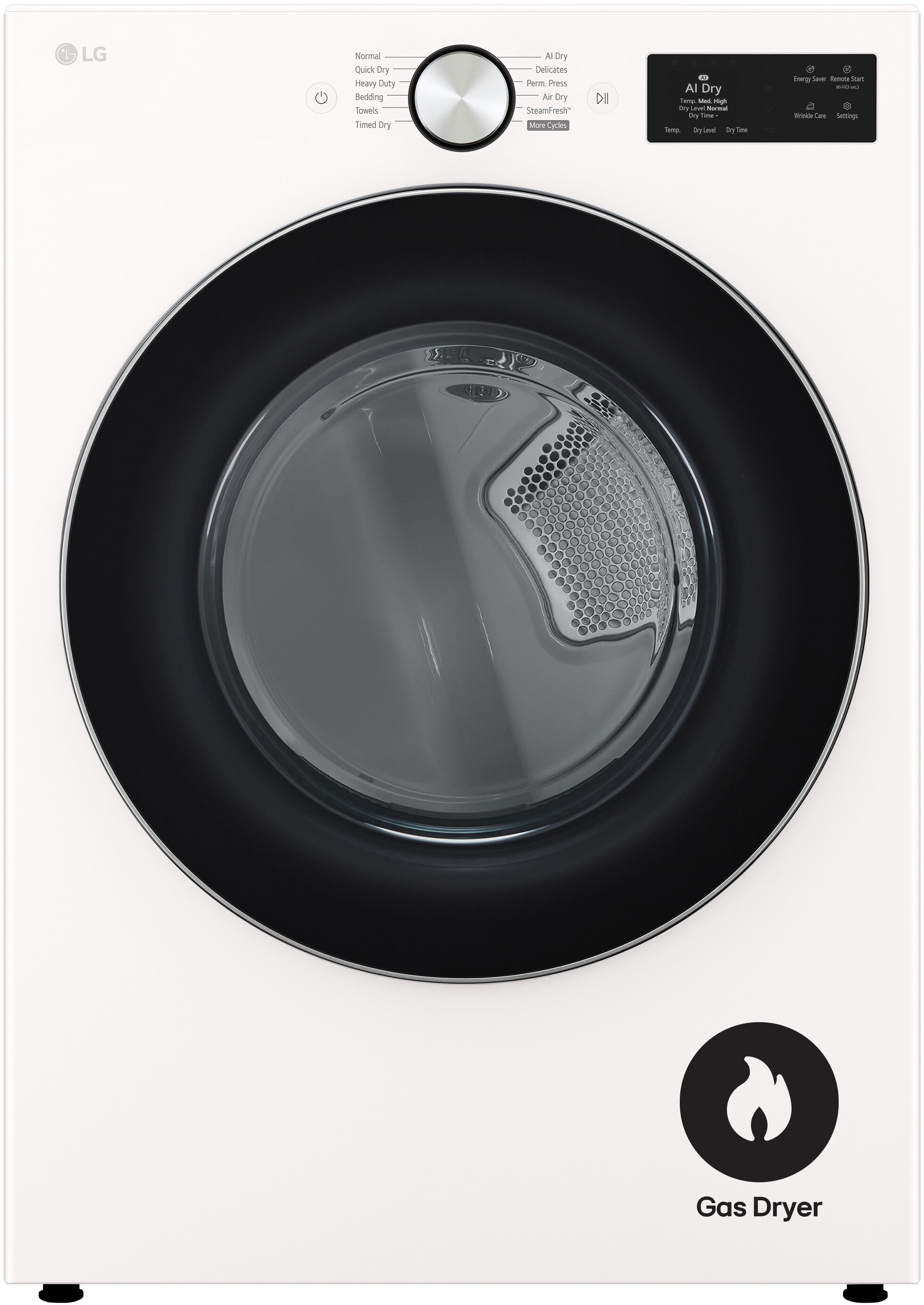 27 Inch Smart Front Load Gas Dryer