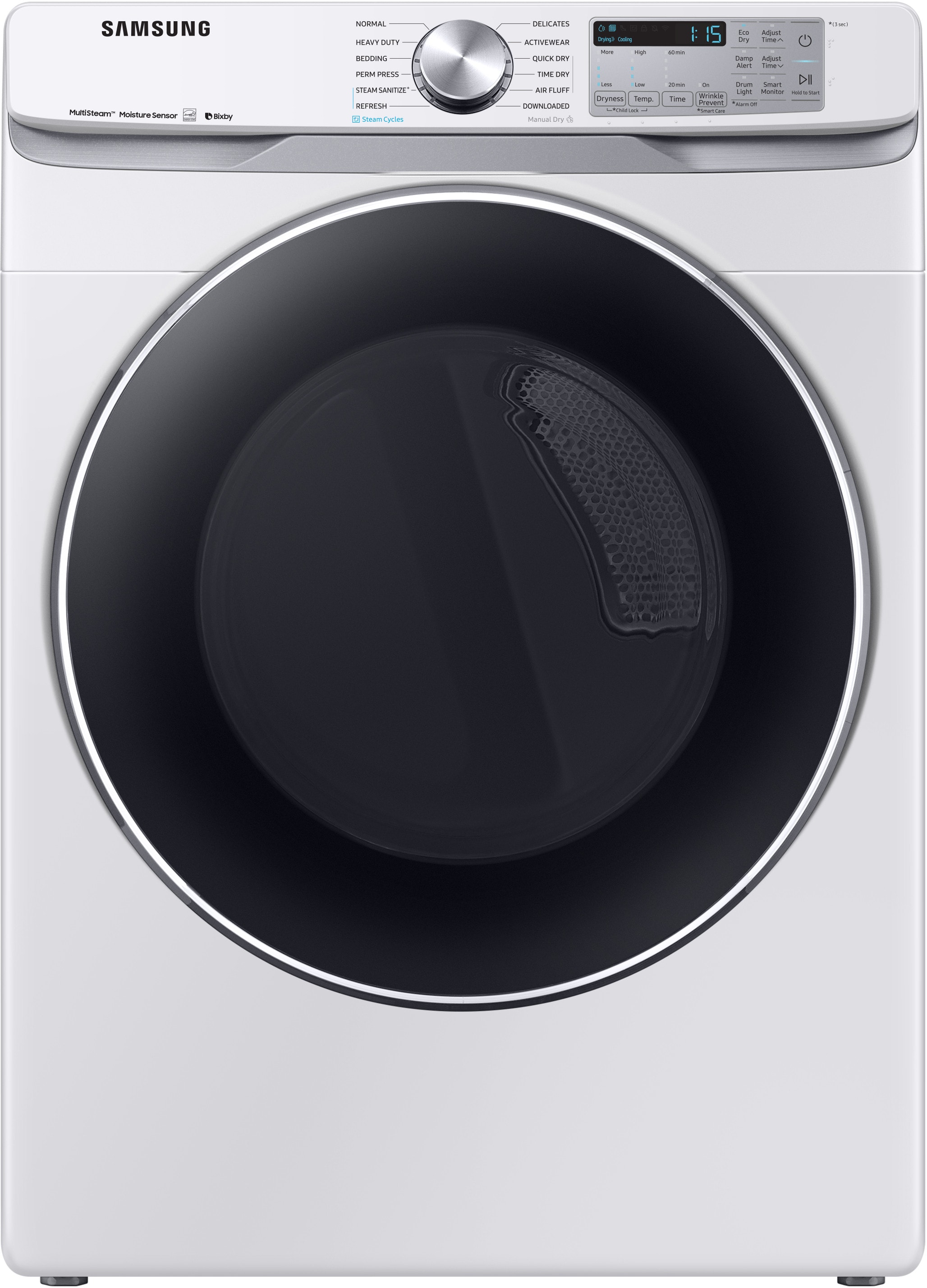 Samsung Dve45r6300w 27 Inch Electric Smart Dryer With Steam