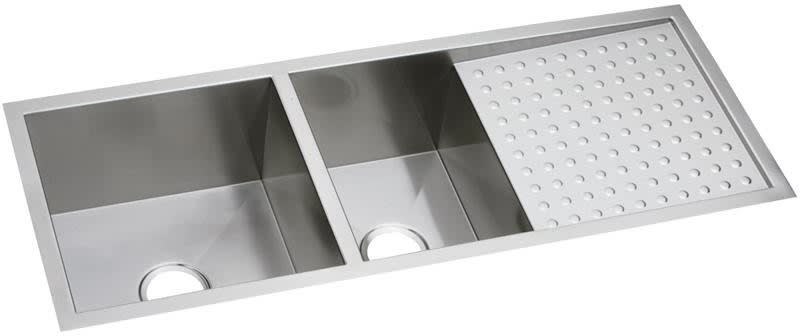 Elkay EFU471810DBT 47 Inch 60/40 Double Bowl Kitchen Sink and ...