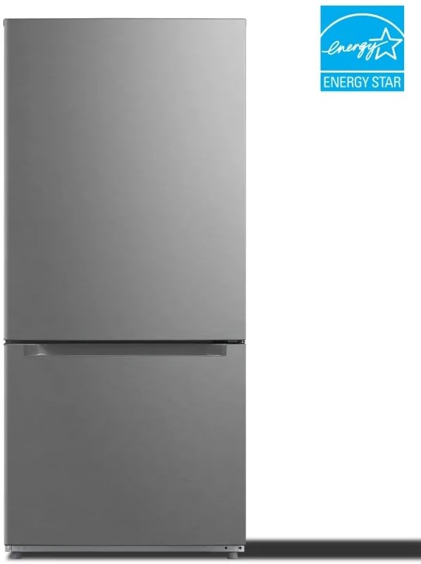 Conserv 3 Cu. ft. 2 Door Freestanding Mini Refrigerator in Black with Freezer