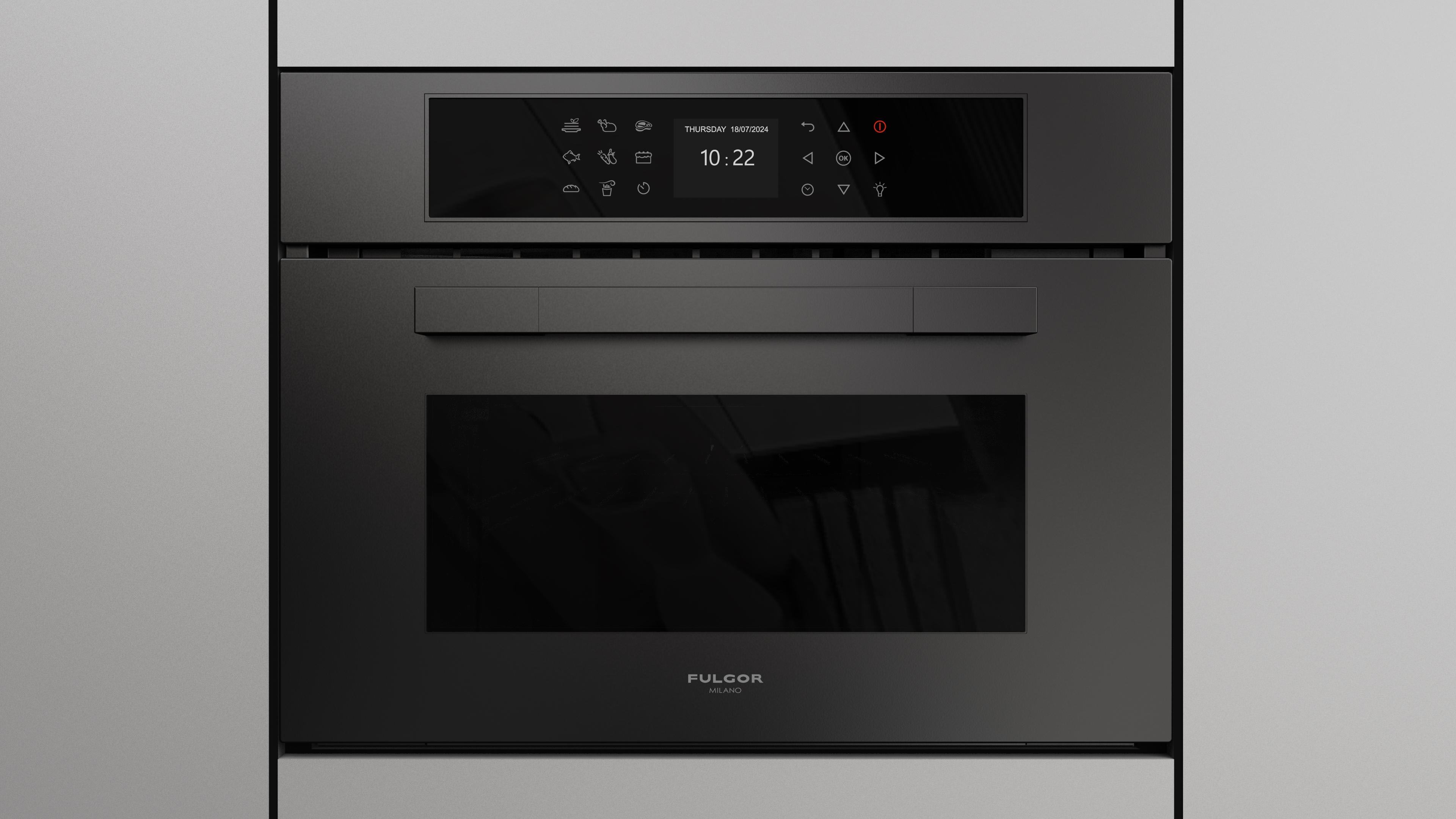 24 Inch Single Convection Steam Electric Wall Oven