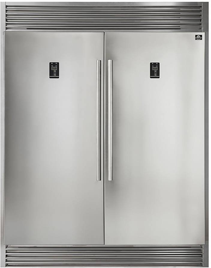 Side-by-Side Column Refrigerator & Freezer Set