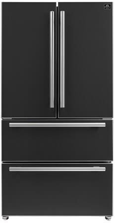 36 Inch Counter Depth Freestanding 4-Door French Door Refrigerator