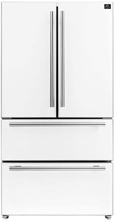 36 Inch Counter Depth Freestanding 4-Door French Door Refrigerator