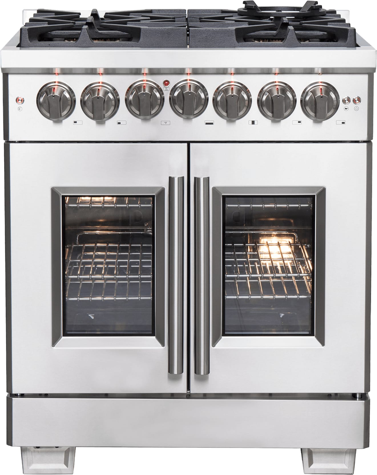 Forno FFSGS638730 30 Inch Freestanding French Door Dual Fuel Range