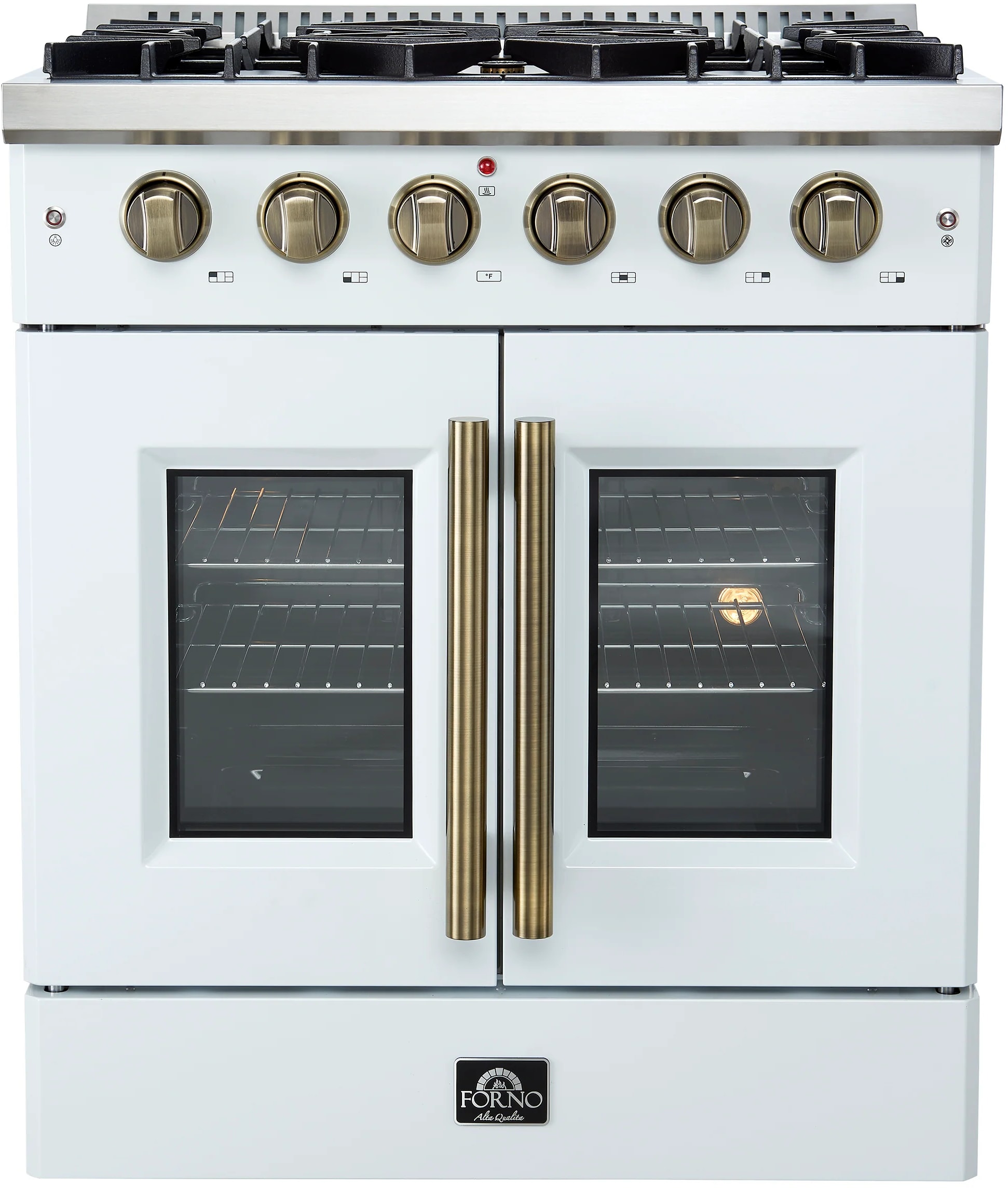30 Inch Freestanding French Door Gas Range
