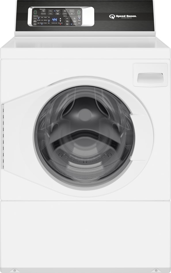 Speed Queen Fr7003wn 27 Inch Front Load Washer With Dynamic Balancing System Stainless Steel Tub Detergent Dispenser 9 Preset Cycles 4 Spin Speeds 4 Temperature Selections 4 Soil Level Selections Sanitize With