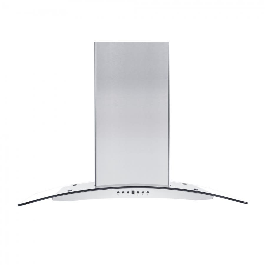 Island Mount Glass Canopy Range Hood