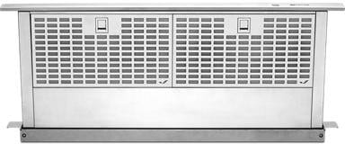 Jennair Jxd7030ys 30 Inch Downdraft Range Hood With 4 Speeds 600 Cfm Blower Push Button Dishwasher Safe Premium Mesh Filters 14 Inch Rise Reversible Motor Box Hidden Slide Controls Prop 65 Ul And Energy Star Qualified