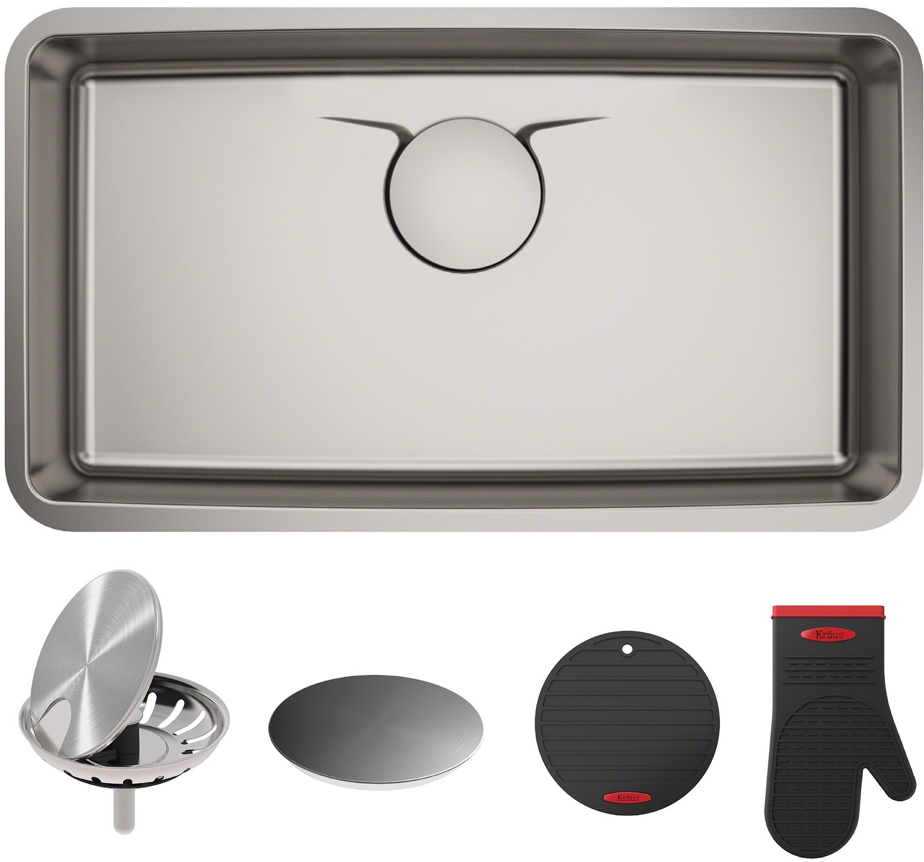 33 Inch Undermount Single Bowl Kitchen Sink