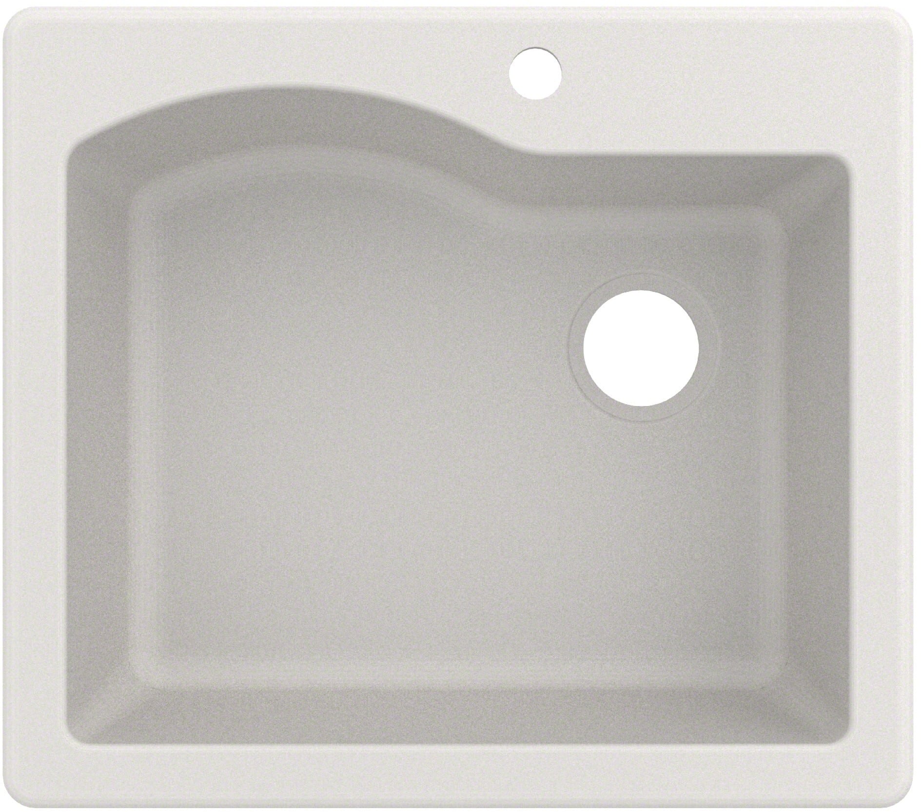 25 Inch Dual Mount Single Bowl Granite Kitchen Sink