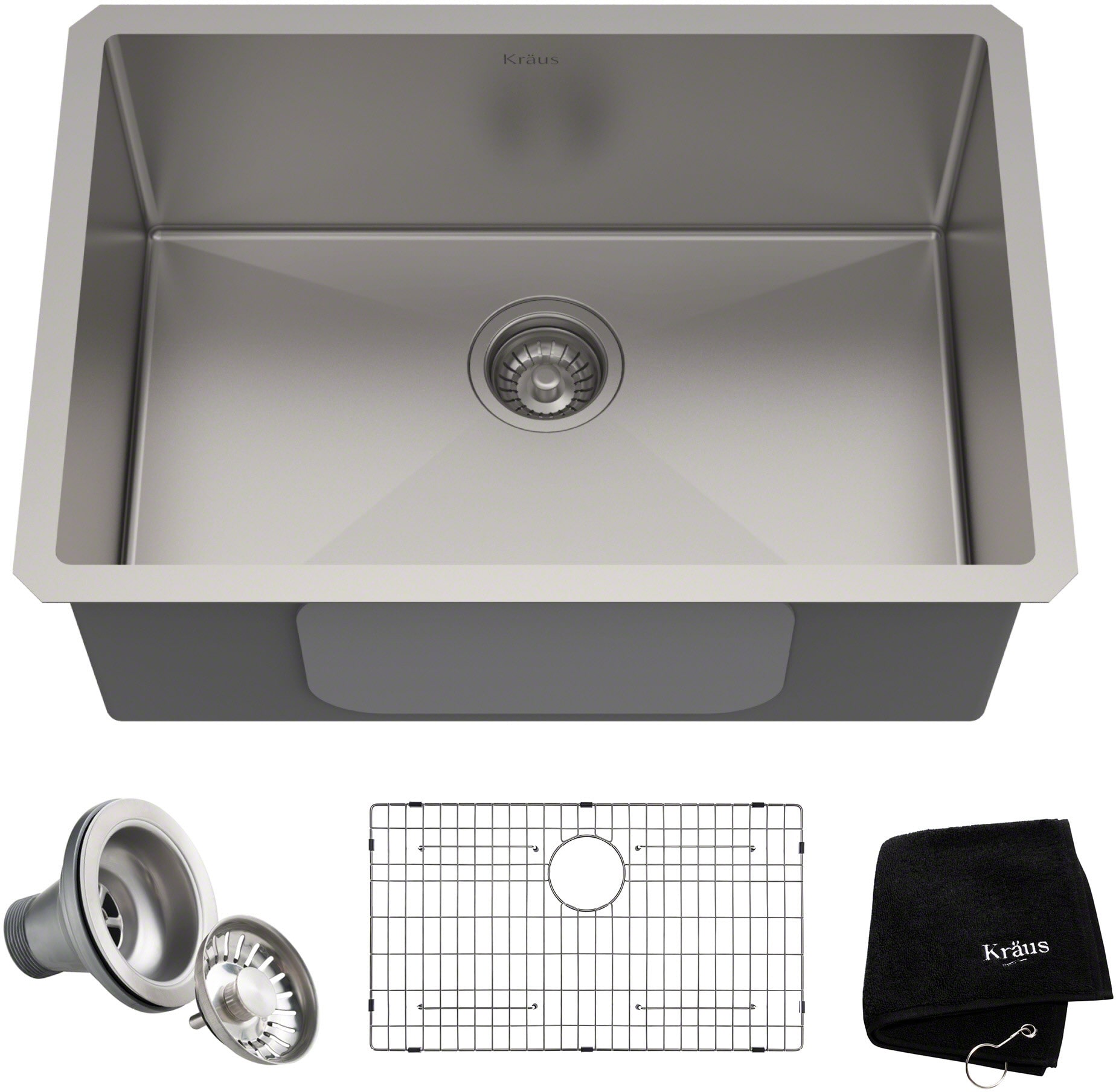 26 Inch Undermount Single Bowl Kitchen Sink