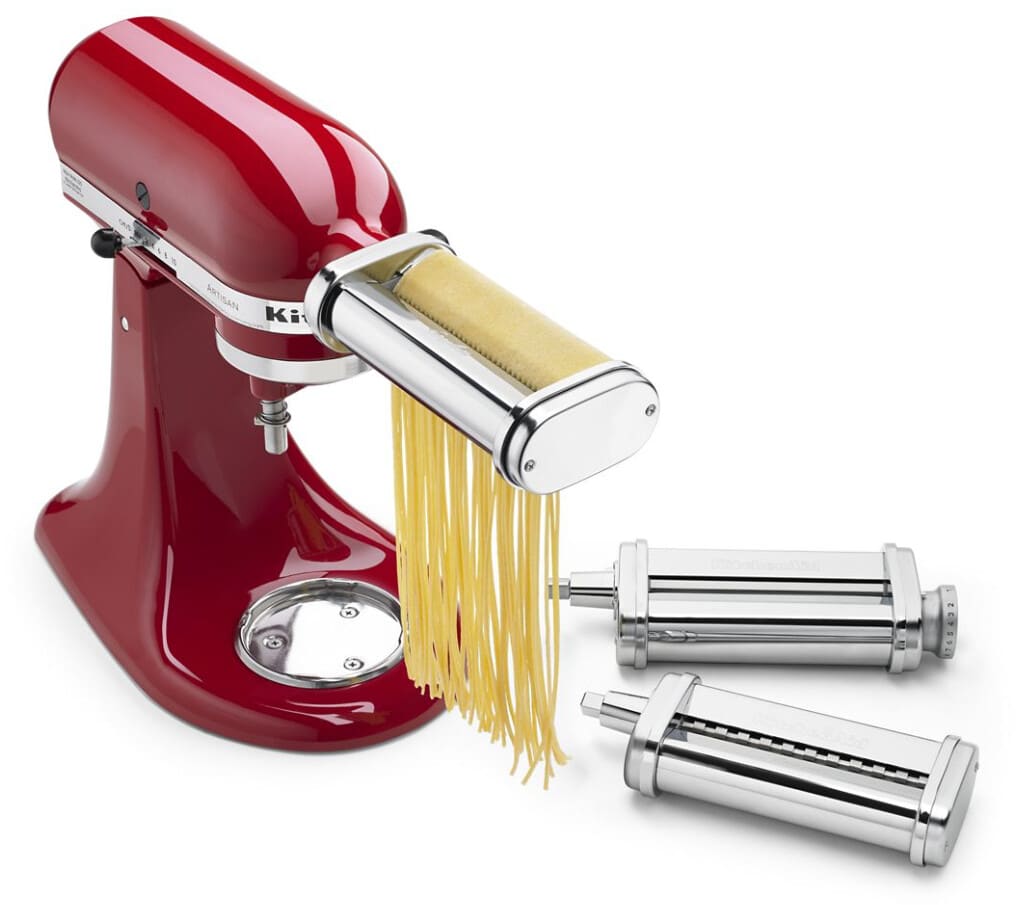 3-Piece Pasta Rollers & Cutters Attachments Set