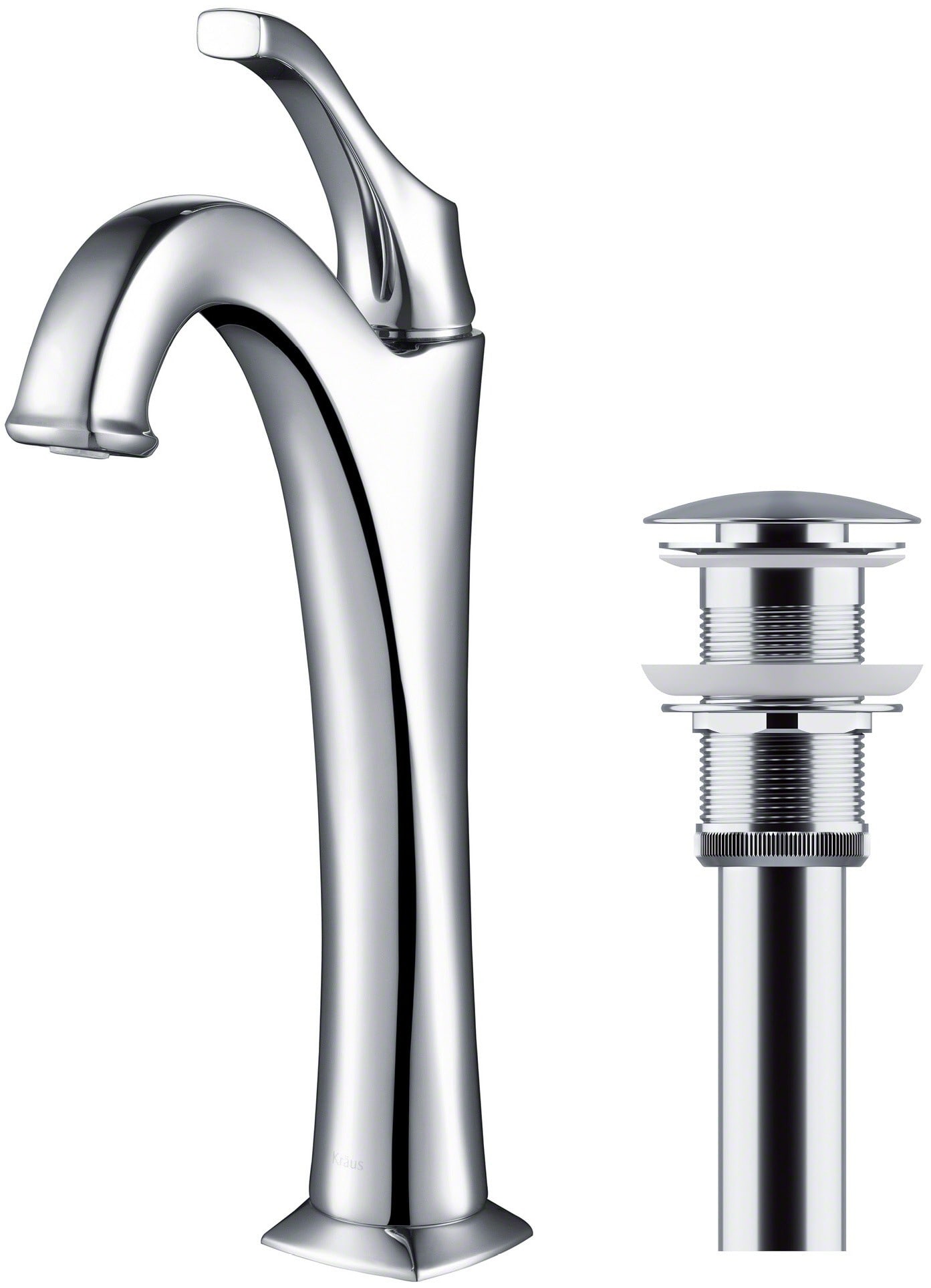 Kraus KSV1MW Round Vessel Bathroom Sink with Nano Coating Technology