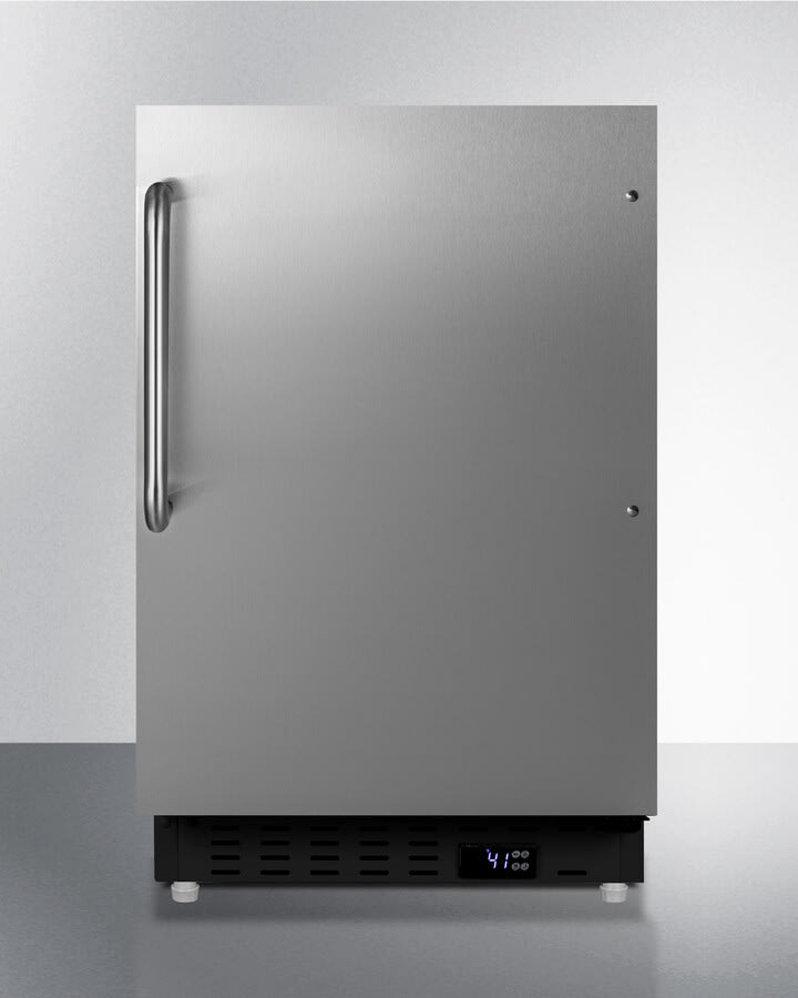 【ell A】 Summit ALFZ37BSSTB 21 Inch Built-In All-Freezer with 2.68 Cu. Ft