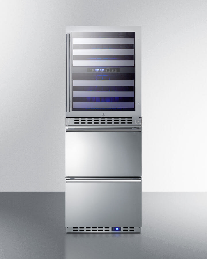 24 Inch Built-In Combination Dual-Zone Wine Cellar