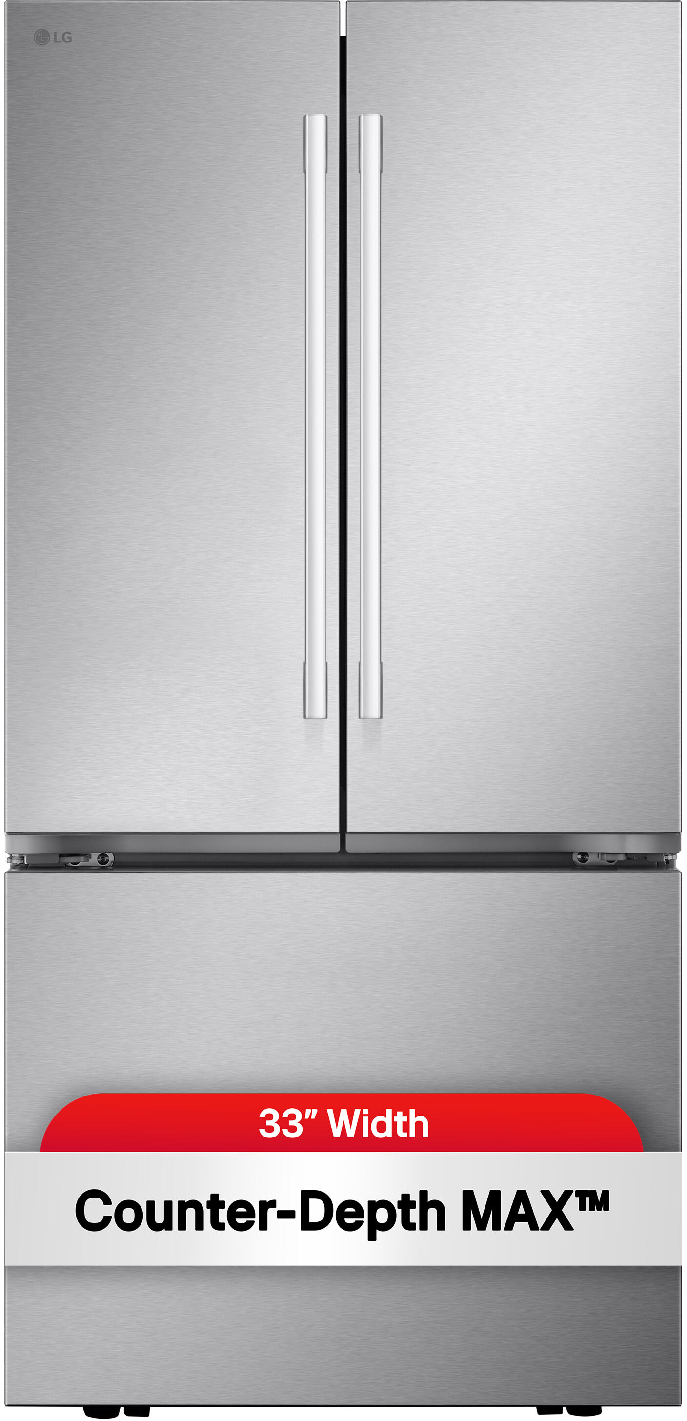 33 Inch Counter-Depth MAX™ French Door Smart Refrigerator wi