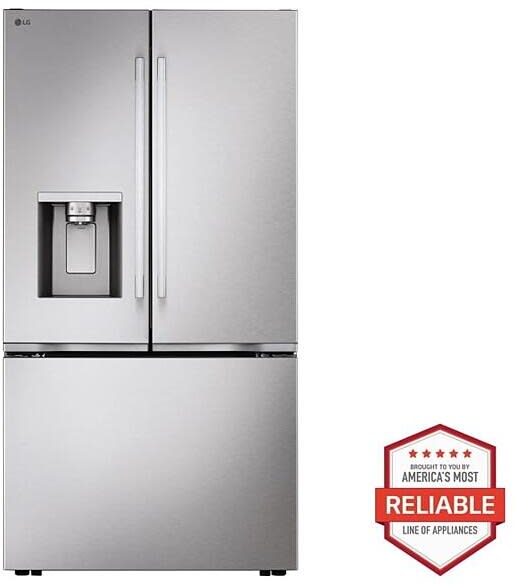 36 Inch Counter-Depth MAX™ Freestanding French Door Smart Refrigerator wi
