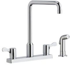 Double Lever Widespread Kitchen Faucet