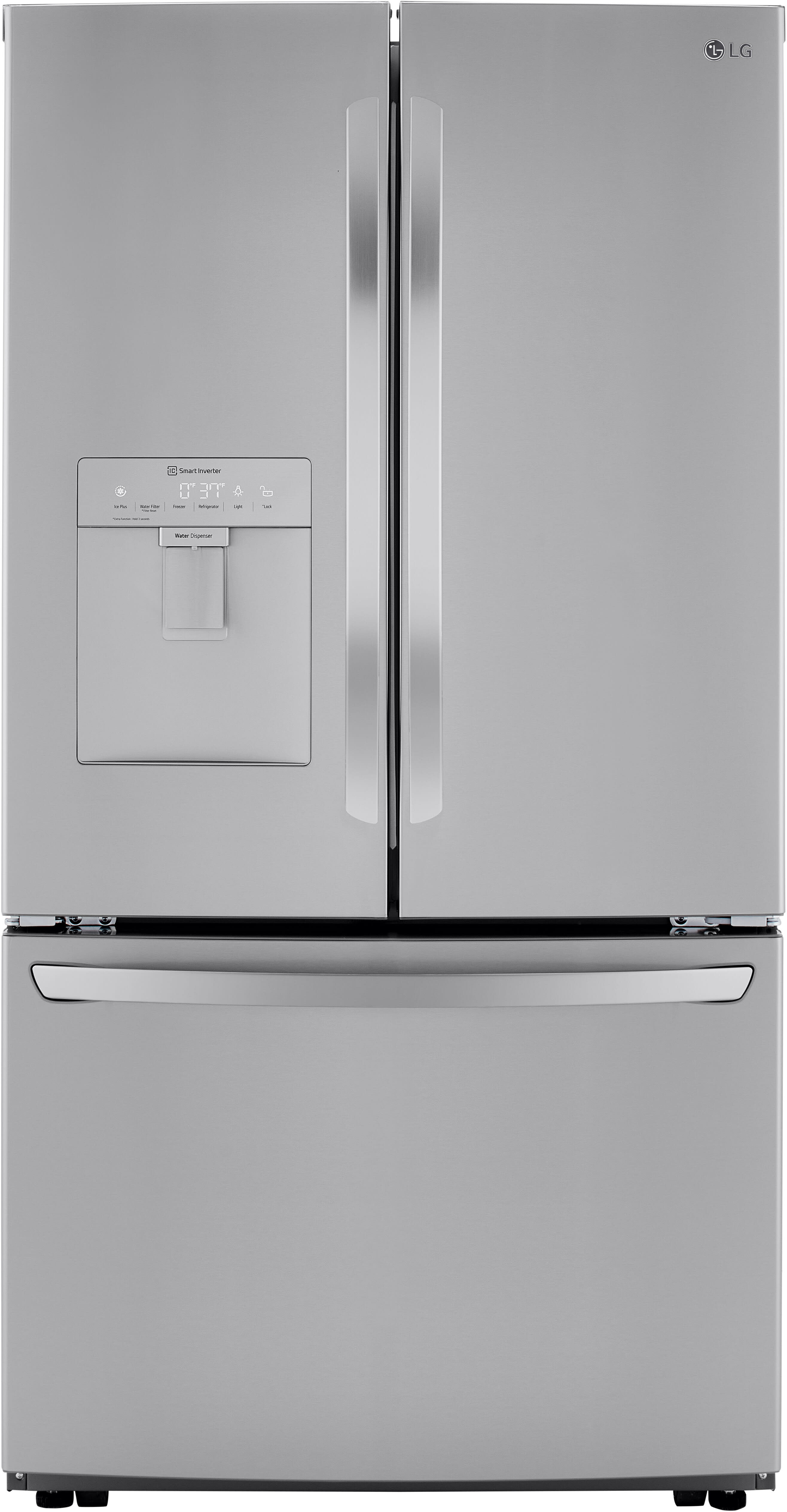 36 Inch 3-Door French Door Refrigerator