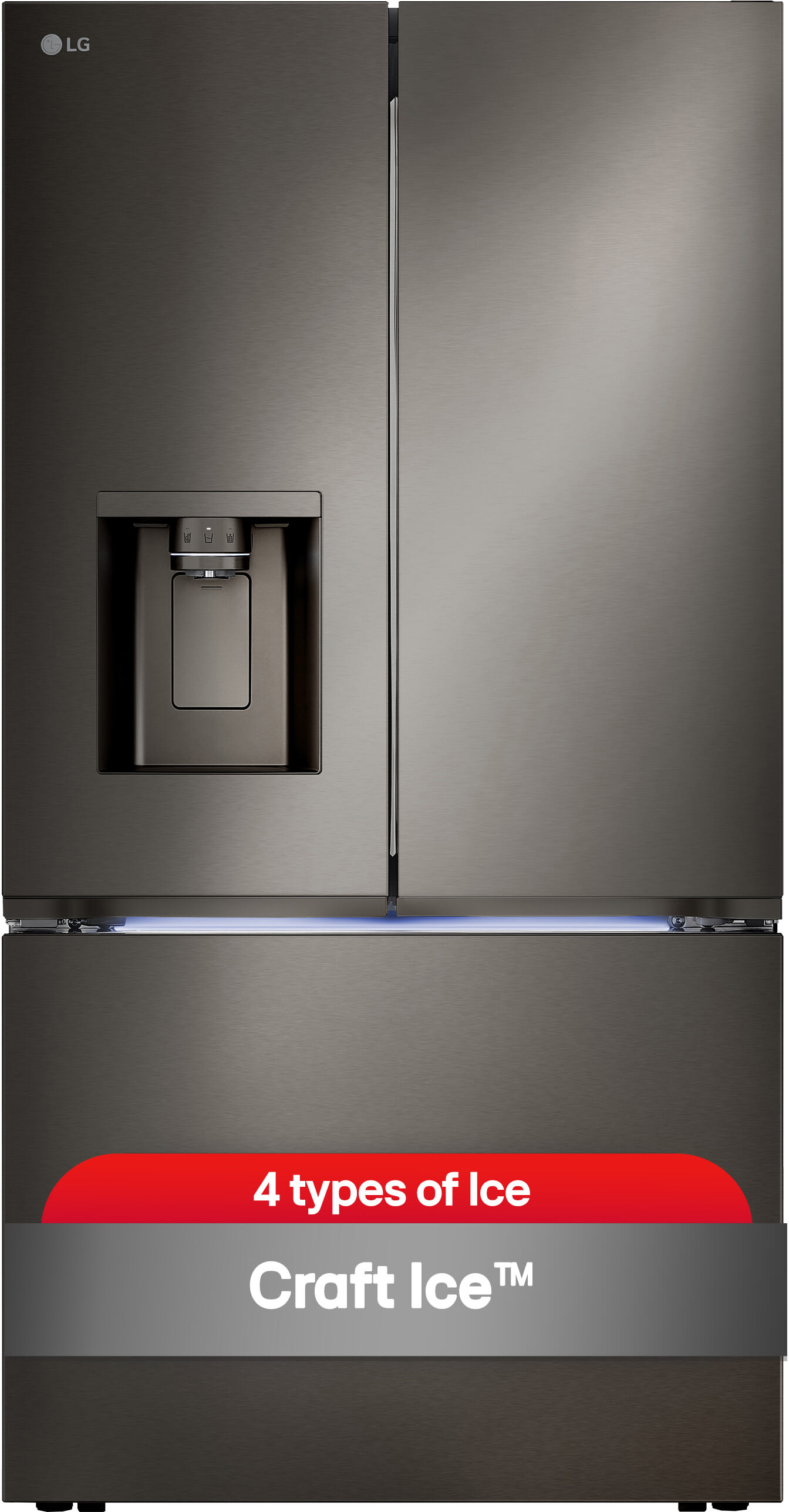 36 Inch Counter-Depth MAX™ Freestanding French Door Smart Refrigerator wi
