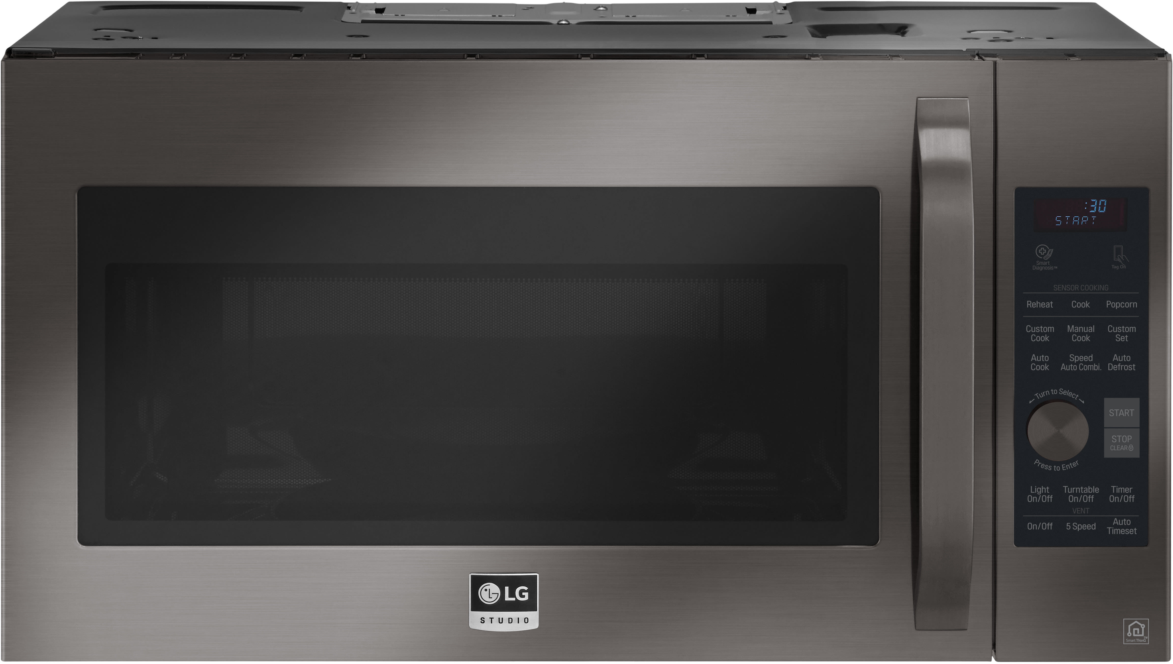Lg Lsmc3089bd 1 7 Cu Ft Over The Range Convection Microwave Oven Range Convection Microwave Oven