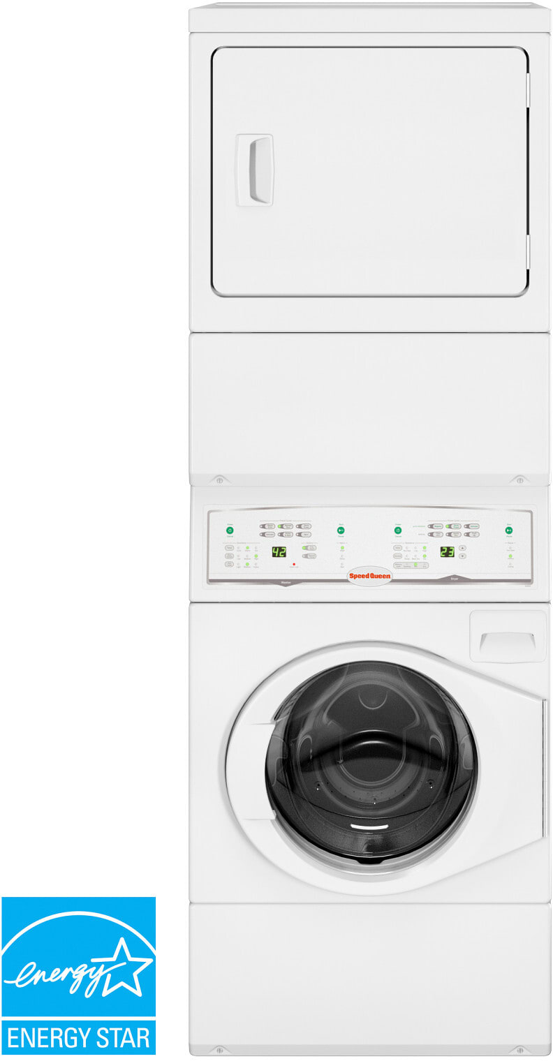 27 Inch Commercial Electric Laundry Tower