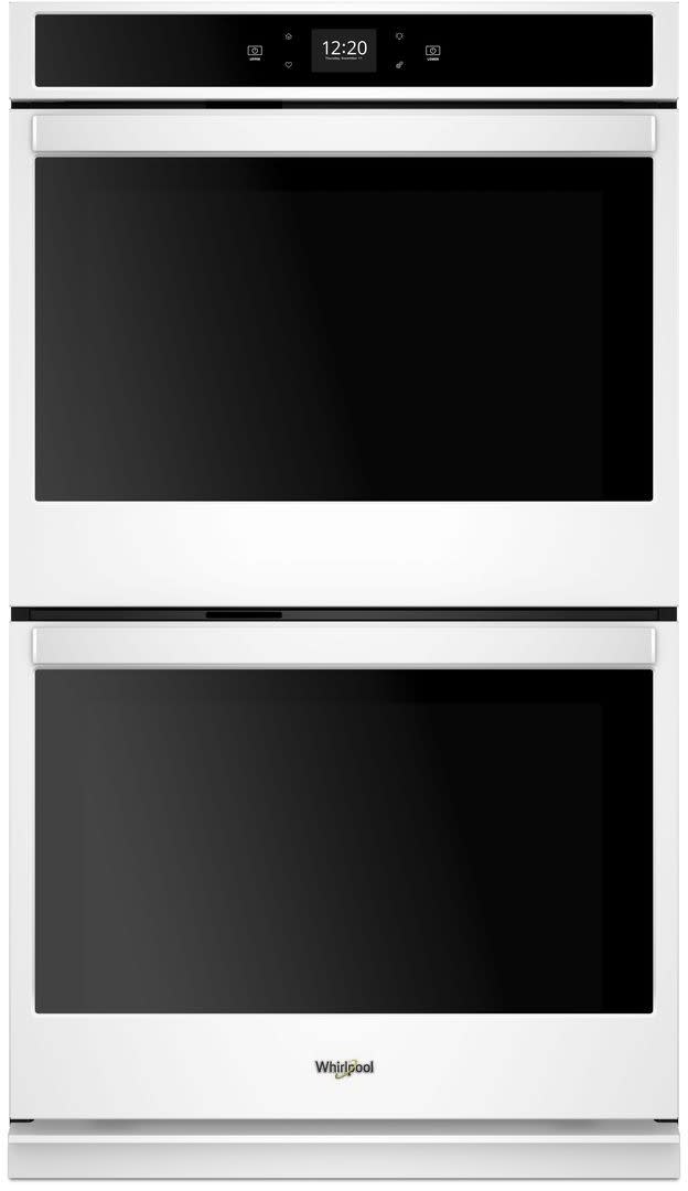 Whirlpool Wod51ec0hw 30 Inch Smart Double Oven With 10 0 Cu Ft Total Capacity Touchscreen Frozen Bake Technology Temperature Sensor Multi Step Cooking Rapid Preheat Keep Warm Setting Control Lock Mode And Star K