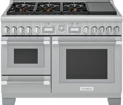 48 inch Induction Range, 6 Heating Zones and Cast Iron Griddle, Electric  Self-Clean Oven