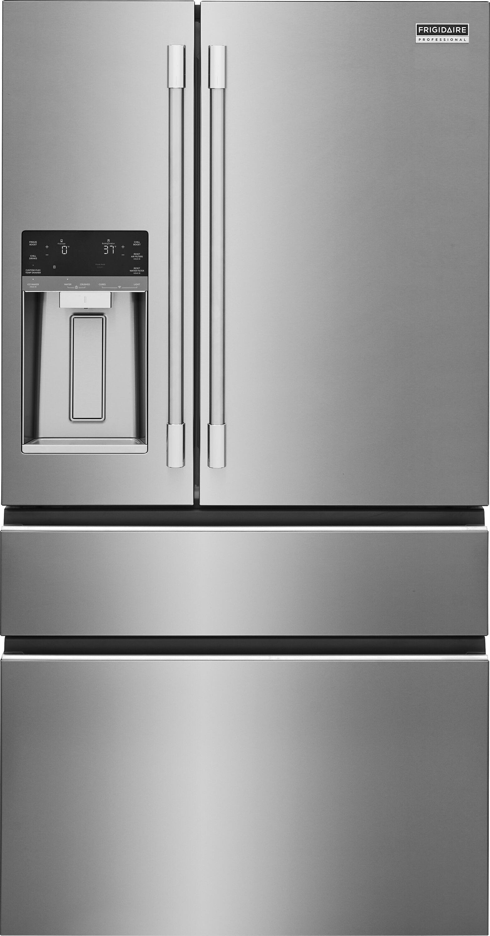 36 Inch Freestanding 4-Door French Door Refrigerator