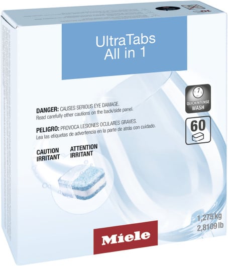 Miele Dishwasher Detergent Ultra Tablets All in 1; 60 count