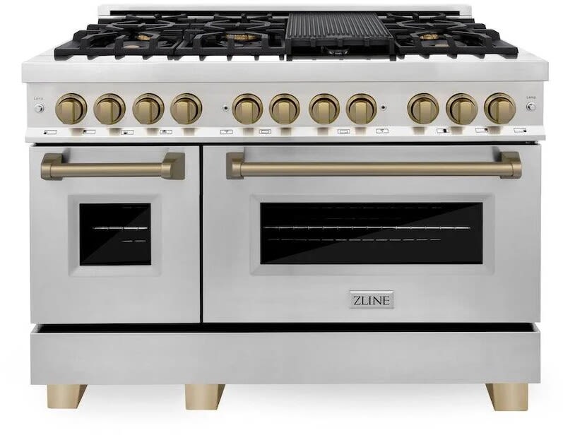 48 Inch Pro-Style Double Oven Dual Fuel Range