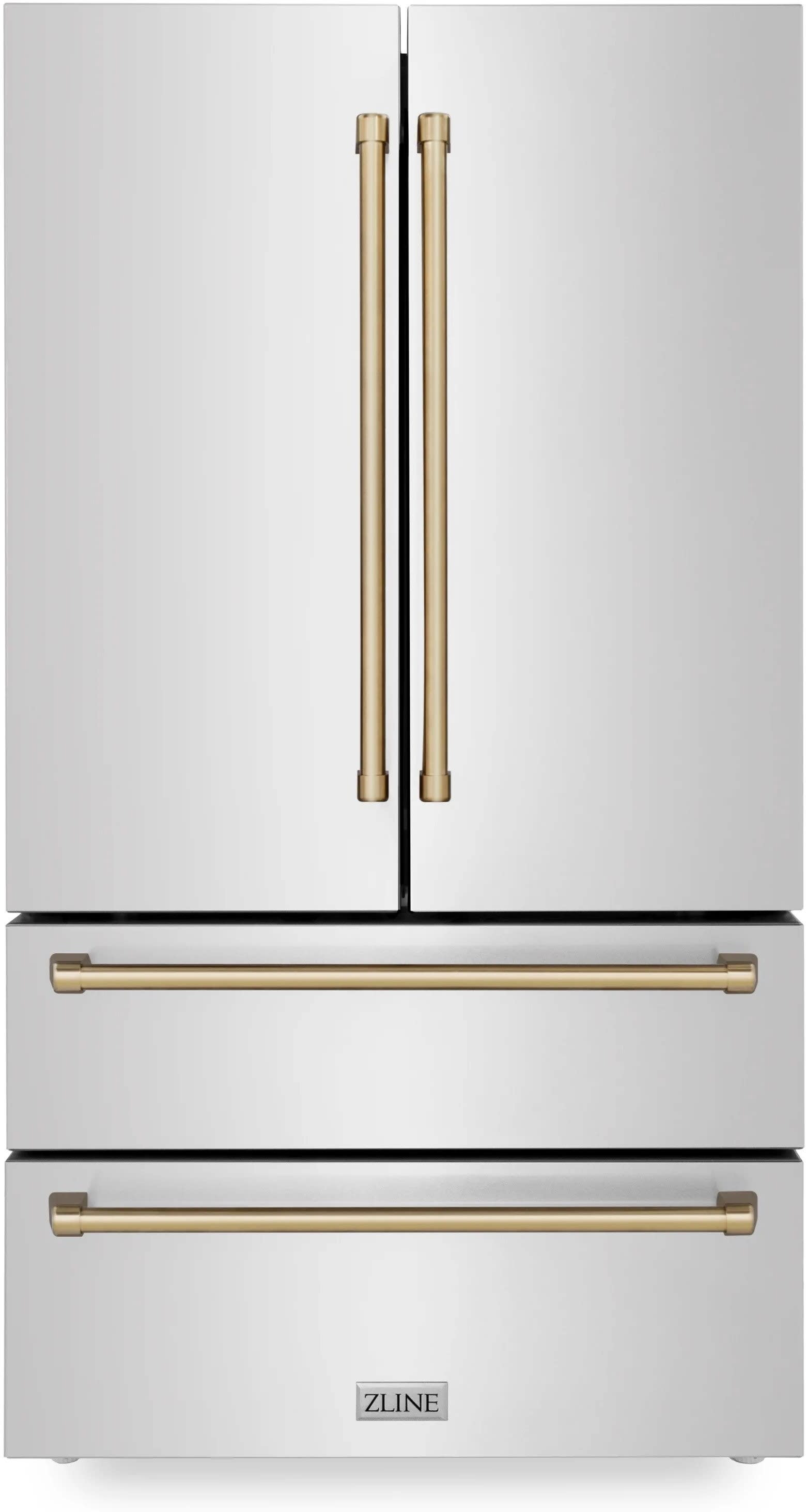 36 Inch Counter-Depth 4-Door French Door Refrigerator
