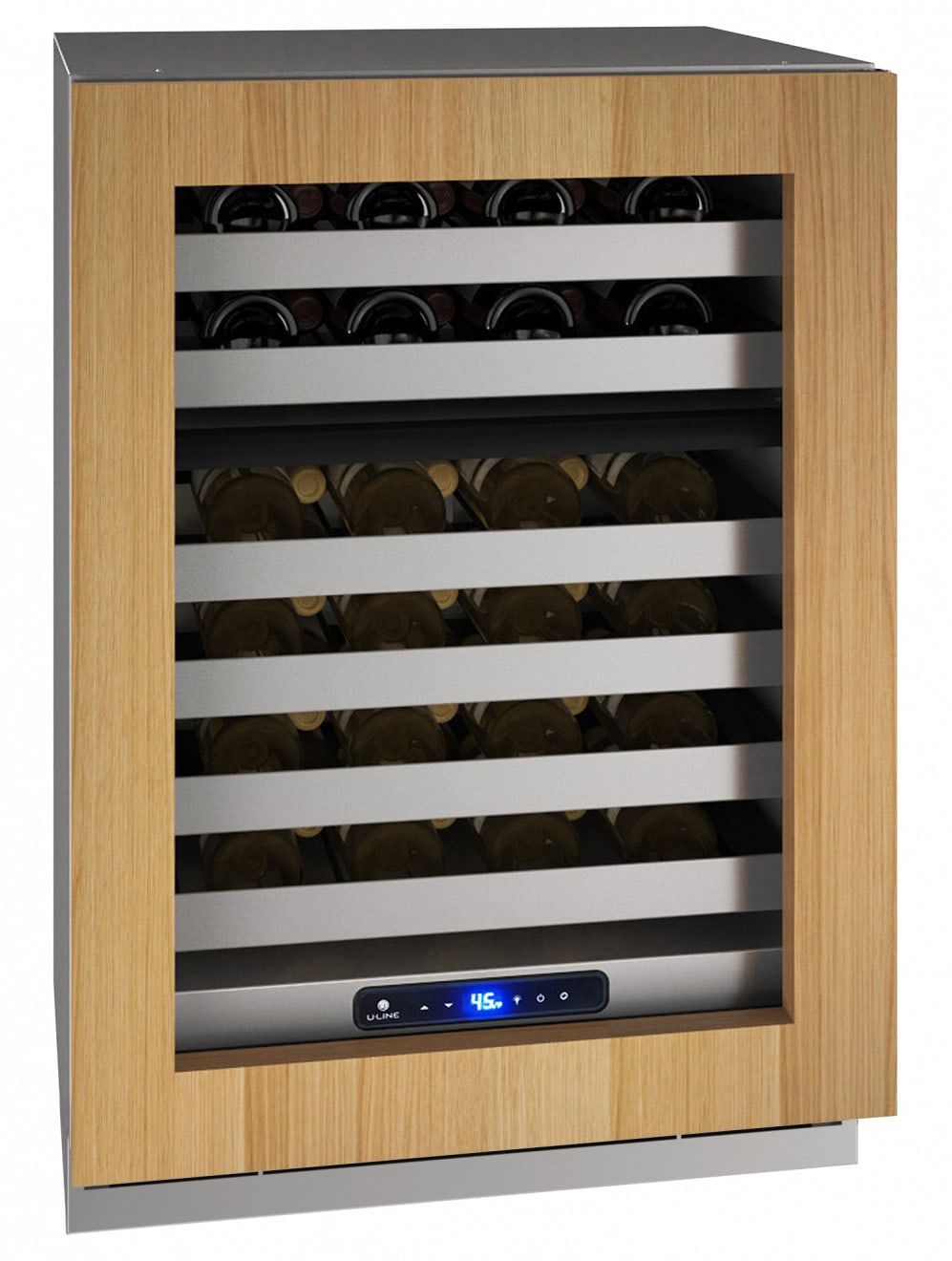 U-Line 3036WCWCS00 36 Built-in Wine Storage with 62 Bottle Capacity, Dual  Zone Convection Cooling System, LED Theater Lighting, Vinyl Coated Wine