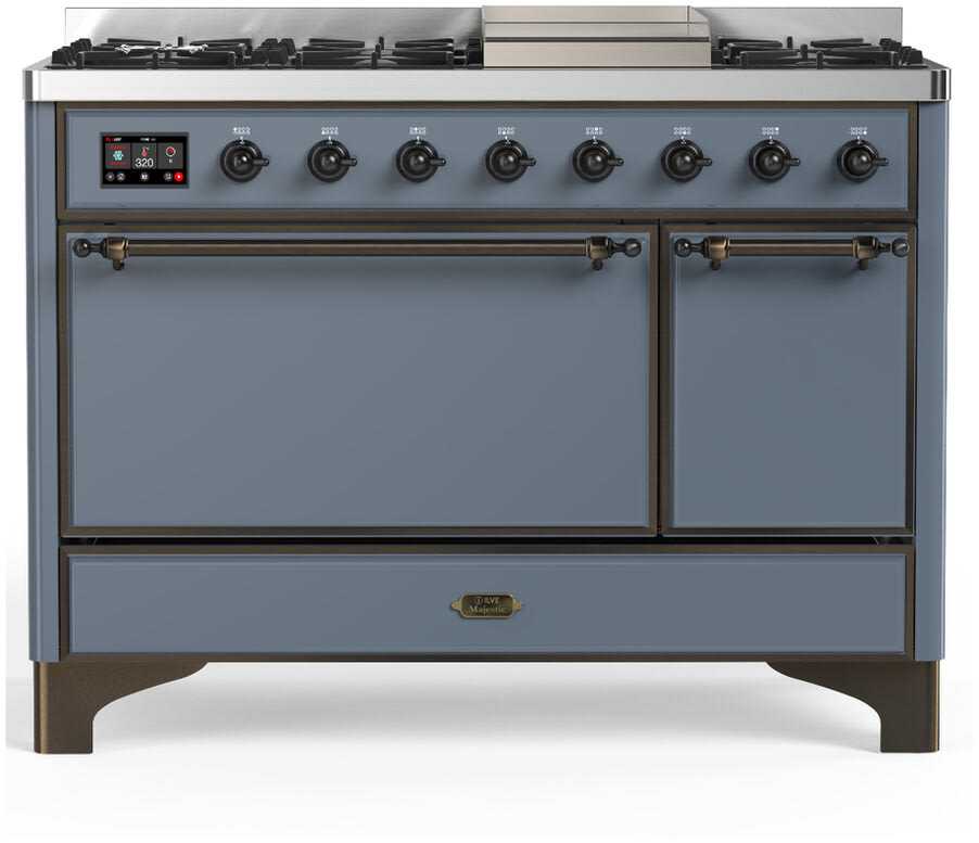 48 Inch Freestanding Solid Door Dual Fuel Range